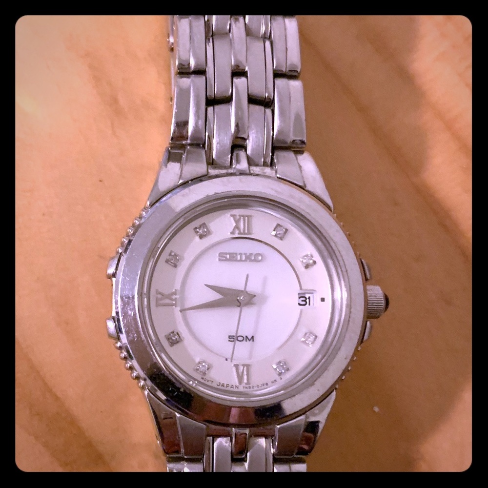 Seico diamond watch